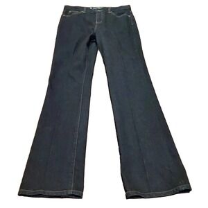 Ralph Lauren LRL Jeans Co Women's‎ Sz 6 32W32L Boot Cut Dark Wash Blue Flare